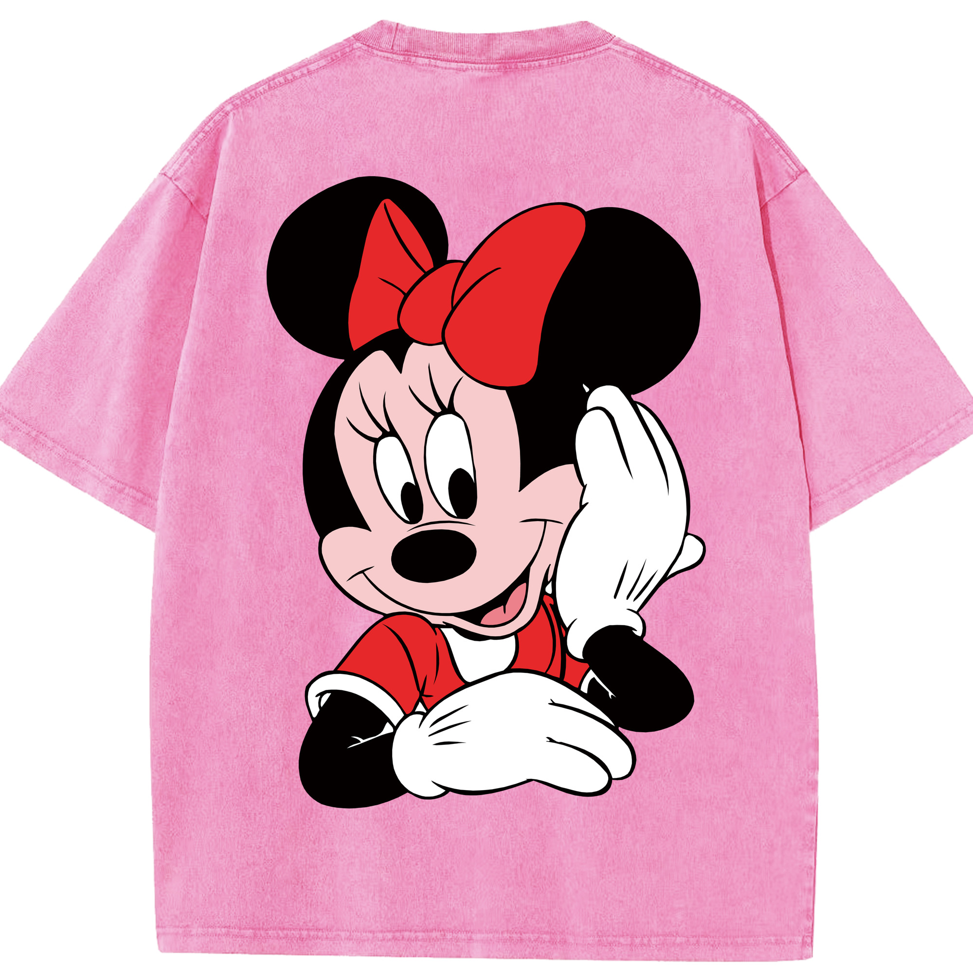 （画像用） ミッキーマウス Mickey Mouse 綿100% ヴィンテージ風 半袖Tシャツ（背面プリント）